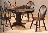 Cappuccino Finish Dinette 5 Piece Set By Coaster Furniture