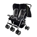 Combi Twin Savvy LX Side by Side Double Stroller in Black/Wasabi
