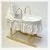 White moses basket and Basic rocking stand