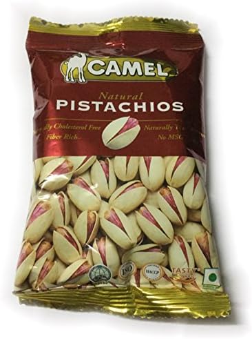 Natural Pistachios Snack,naturally Cholesterol Free &amp; Trans Fat Free ,Ready to Eat, Net Wt. 40g. X 3 Bags