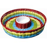 Plastic 13 1/2in Del Sol Chip and Dip Basket