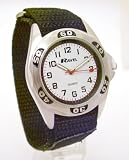 Mens/Teenagers Durable Velcro Chrome Sports Watch White