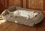 Deep Dish Dog Bed With Memory Foam / Xlarge Dogs 120+ Lbs, Multiple Dogs., Brown Tweed,