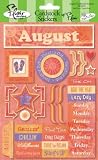 AUGUST DAYS CARDSTOCK STICKERS
