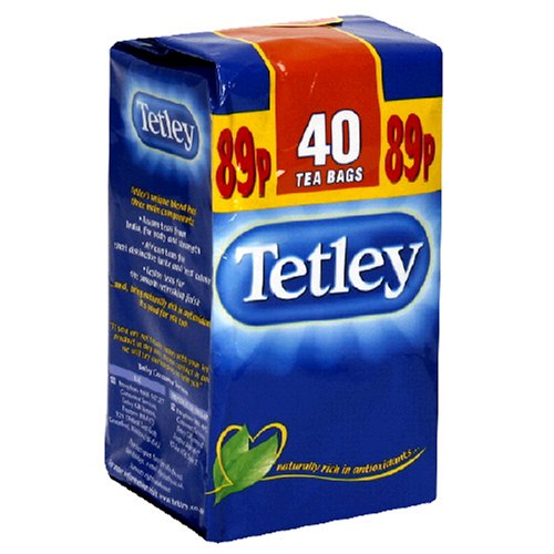 Tetley Teabags 40-Count Unit (Pack of 6) by Tetley