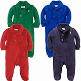 Ralph Lauren（ラルフ ローレン）足付き ニット カバーオール（緑色・青色・赤色・紺色）【月齢：6ヶ月・9ヶ月】（並行輸入品） (6M（6ヶ月）, グリーン)