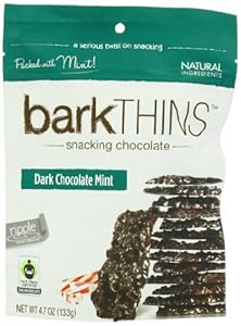 barkTHINS Snacking Dark Chocolate, Mint, 4.7 Ounce