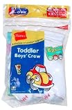 Infant/Toddler Boys' Six Pack Crew Socks by Hanes (1T-2T)