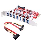 [Mac Proに最適化, 7 ポート] Inateck USB3.0増設ボード 7ポートPCI Express x1用 インターフェースボード Mac Pro (Early 2008 to 2012 Late Version)動作確認済