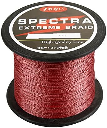 FUTAO 100% Pe Braided Fishing Line 1000M(6, 10,15,20,30,40,50,60,80,100 LB) (Red, 30LB)
