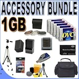 BigVALUEInc Accessory Saver Bundle for Sony Handycam MiniDV Camcorders DCRHC96 w/ 30mm 3pc Filter Kit - FP-70 Rechargeable Replacement Battery - 1GB PRODuo Memory Stick - Quick-Rapid External Battery Charger + More!