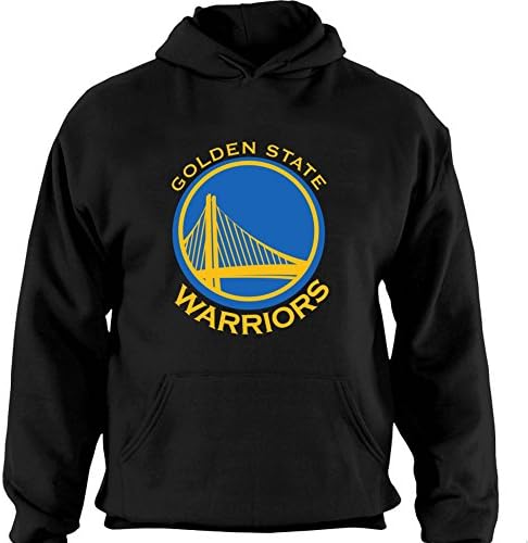 Men's Pullover NBA Golden State Warriors Fleece Hooded Sweatshirt (Blue) Hoody Black X-large