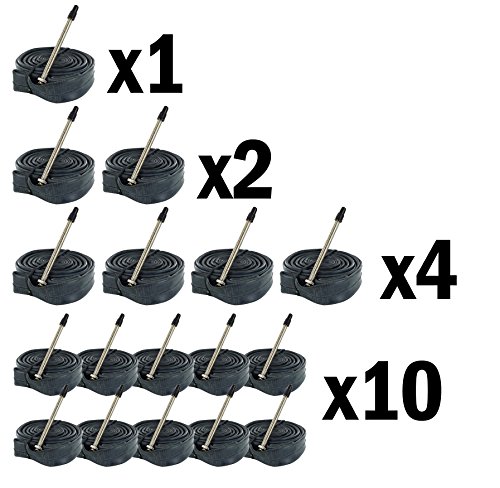 Zol Multipack Road Bicycle Bike Inner Tube 700 x 23/25C LONG PRESTA Valve 80mm