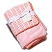 Bask Home Stroller/Crib Blanket - Dotted Stripe Pink