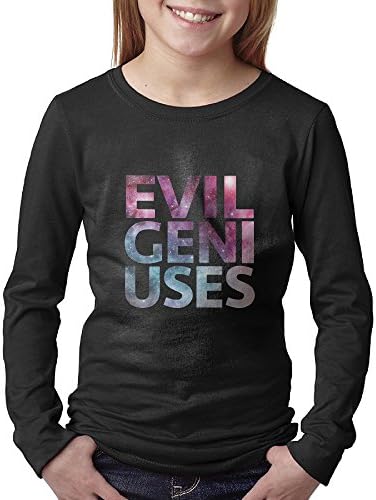 Evil Geni Uses T-shirts Long Sleeve Large Black For Youth
