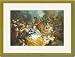 Gold Framed/Matted Print 17x23, Picnic After the Hunt