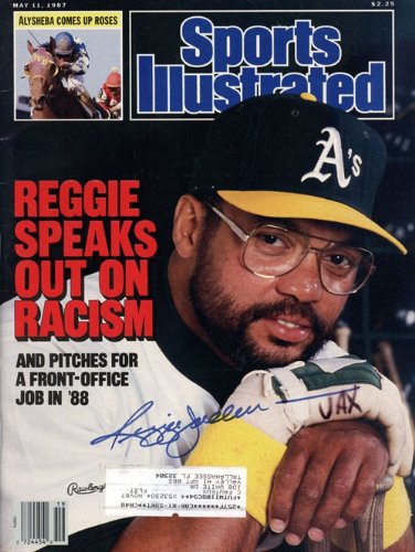 Reggie Jackson Sports Illustrated Autographed/Hand Signed May 11, 1987 - Oakland Athletics