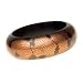 Python Skin Print Wood Bangle Bracelet
