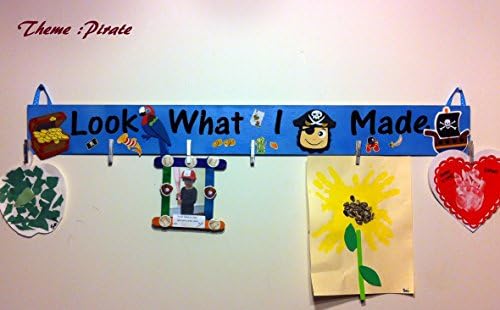 Nursery Decor/Kids wall art/Custom Personalized Kids art display/ kids art holder- PirateTheme