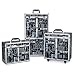 Top Performance Aluminum Extra Large Tool Case with Wheels, Graffiti Black
