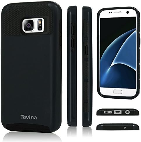 S7 Case,Galaxy S7 Case - Tevina 2 in 1 Design [Heavy Duty] Hard Plastic TPU Protective Case Bumper for Samsung Galaxy S7