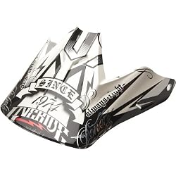 Fox Racing Victory Visor Men's V3 MX Motorcycle Helmet Accessories - White/Black