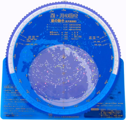 光る！星座板　星・月の動き