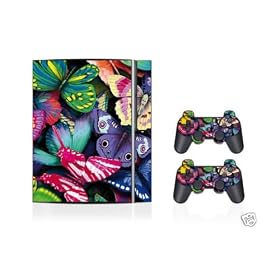 Stickersmania - Sticker Decal Skin Playstation 3 Papillons.