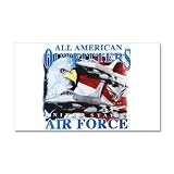 38.5 x24.5 Wall Vinyl Sticker All American Outfitters United States Air Force USAF