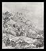 Edgar Germain Hilaire Degas (Mountain landscape (rocky landscape)) Framed Art Poster Print - 11 X 17