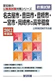 名古屋市・豊田市・豊橋市・一宮市・岡崎市の高卒程度〈2012年度版〉 (愛知県の公務員試験対策シリーズ)