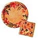 Autumn Fall Leaves Party Paper Plates and Napkins Set by Autumn Leaves