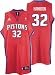 Richard Hamilton Jersey: adidas Red Swingman #32 Detroit Pistons Jersey - X-Large