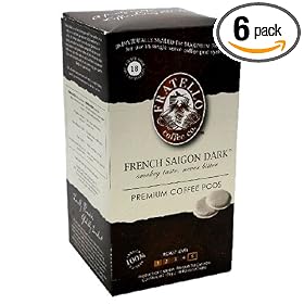 Fratello Coffee Company French Saigon Dark, 18-Count Pods (Pack of 6)