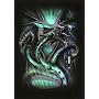 Black Diamond Dragon Deck Protector Sleeves for Yu-Gi-Oh Cards