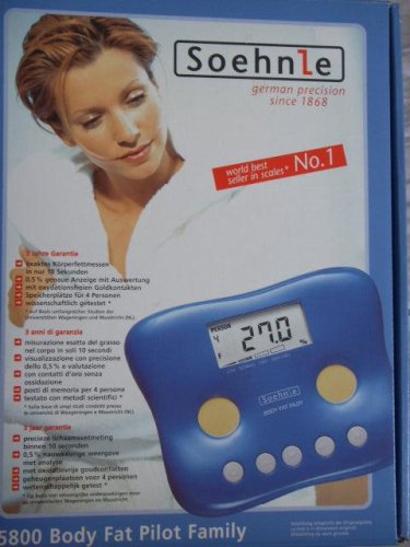 Soehnle Body Fat-Set Fett Handmessgerät 0,5% genauigkeit