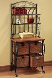Baker' s Rack With Storage Baskets
