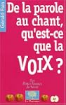 De la parole au chant, qu'est-ce que...