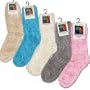 Soft and Warm Microfiber Fuzzy Socks in Your Choice of Colors: Smoke, Turquoise, Ivory or Candy Cane Pink By Foot Traffic