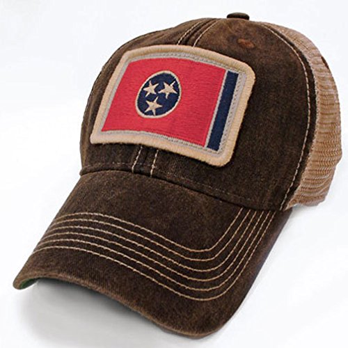 Tennessee Flag Patch Trucker Hat, Black