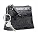 AUTHENTIC COACH SIGNATURE STRIPE STUD MINI COIN LIPSTICK CASE 42013 (Black)