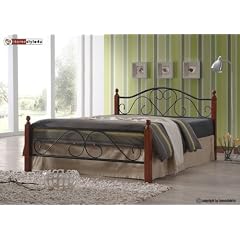 Design Metallbett Doppelbett Bettgestell Lattenrost Bett Metall Schlafzimmer
