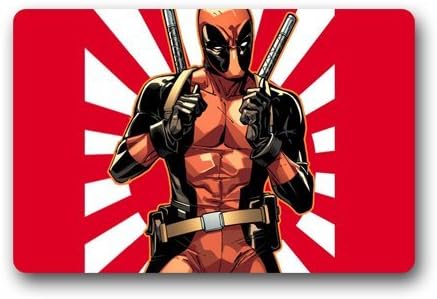 Deadpool Custom Doormat Indoor Outdoor Floor Mat by Rainy man 23.6 x 15.7 Inches