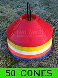 50 Marker Cones & Stand