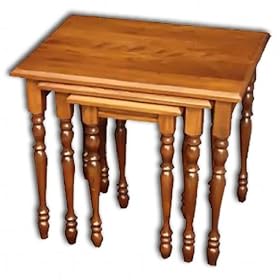 Nesting Tables (3) Turned Leg-Cherry