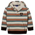GENUINE KIDS Light Cream TB Flight Path Stripe Hoodie - 4T