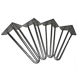 ソファー/チェア/座卓レッグ　テーブル脚　アイアンレッグ　12インチ　原色　4本入り