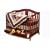 Stork Craft Rochester Stages Crib With Drawer in Cherry