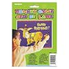 Donkey Party Pin Game. Includes 16 Self Stick Games Pieces, 15" X 19.5". Game Sheet, Blindfold & Instructions.
