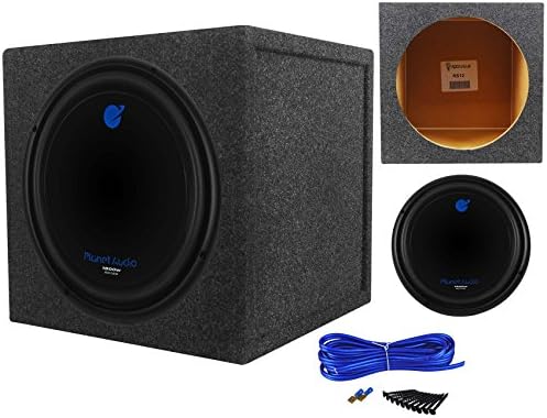Planet Audio AC10D 12" 3600W Subwoofer+Sealed Enclosure